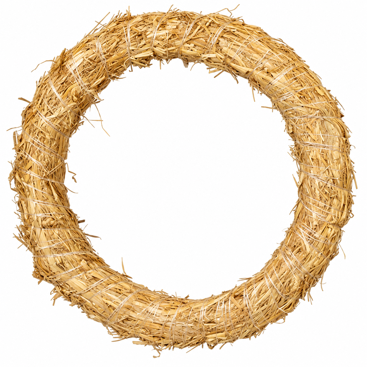 Straw wreath base